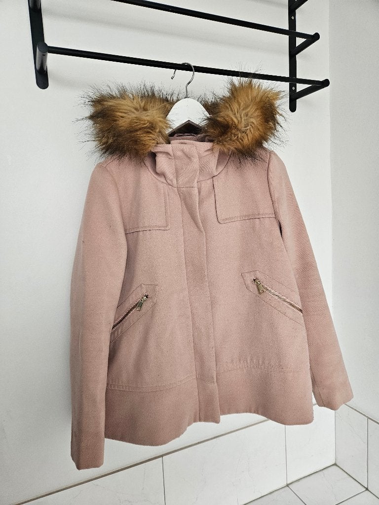 Winterjas met pels, Vêtements | Femmes, Enlèvement ou Envoi, Rose, Porté, Zara