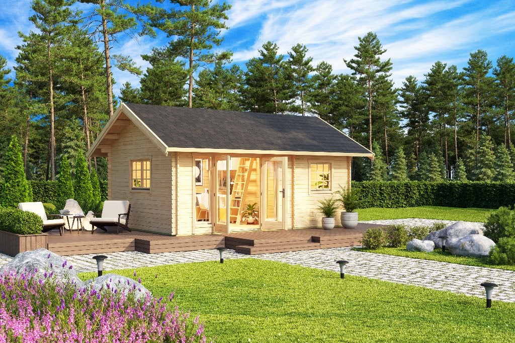 NIEUW Tuinhuis Chalet Caroline 2.1 40mm, Verzenden, Nieuw