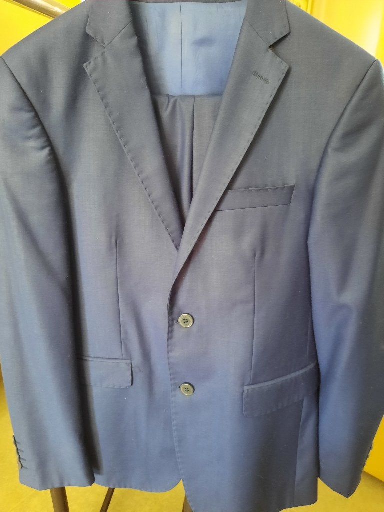 Heren kostuum blauw, Kleding | Heren, Kostuums en vesten, Seven Oaks, Ophalen of Verzenden, Gedragen, Maat 48/50 (M)