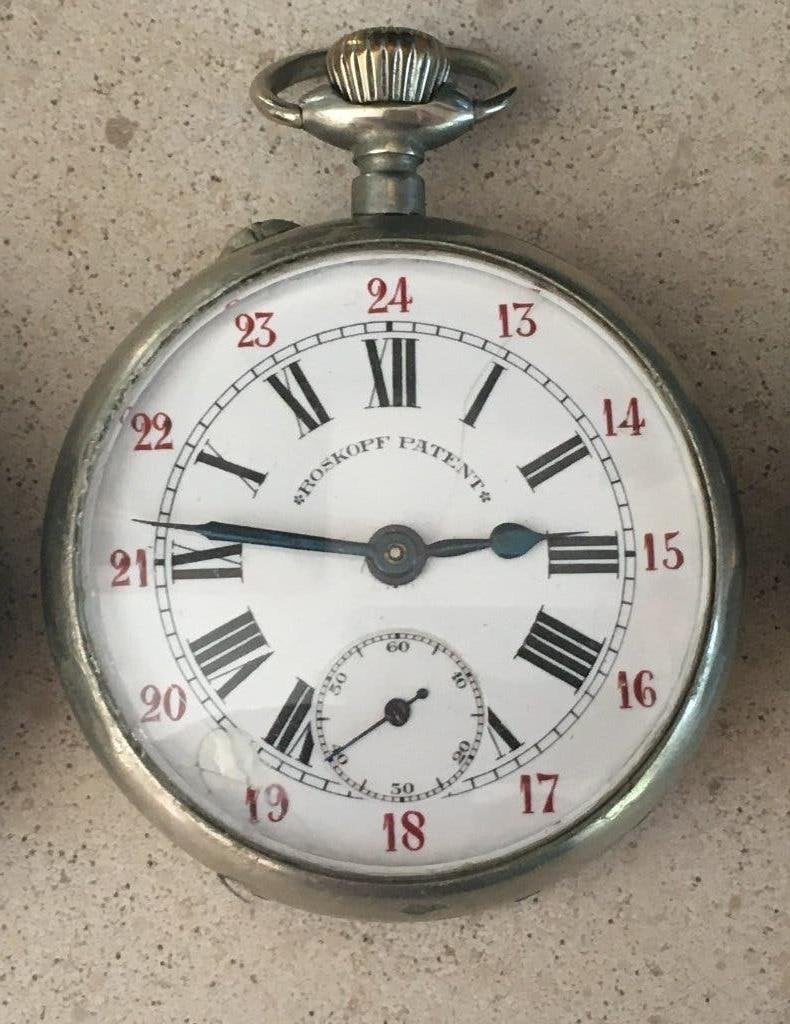 Montre ROSKOPF chemin de fer, Enlèvement