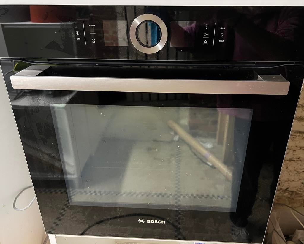 four HBG6764B1 BOSCH combi micro-ondes et ajout de vapeur, Ophalen, Microgolffunctie, Zo goed als nieuw, Oven met grill
