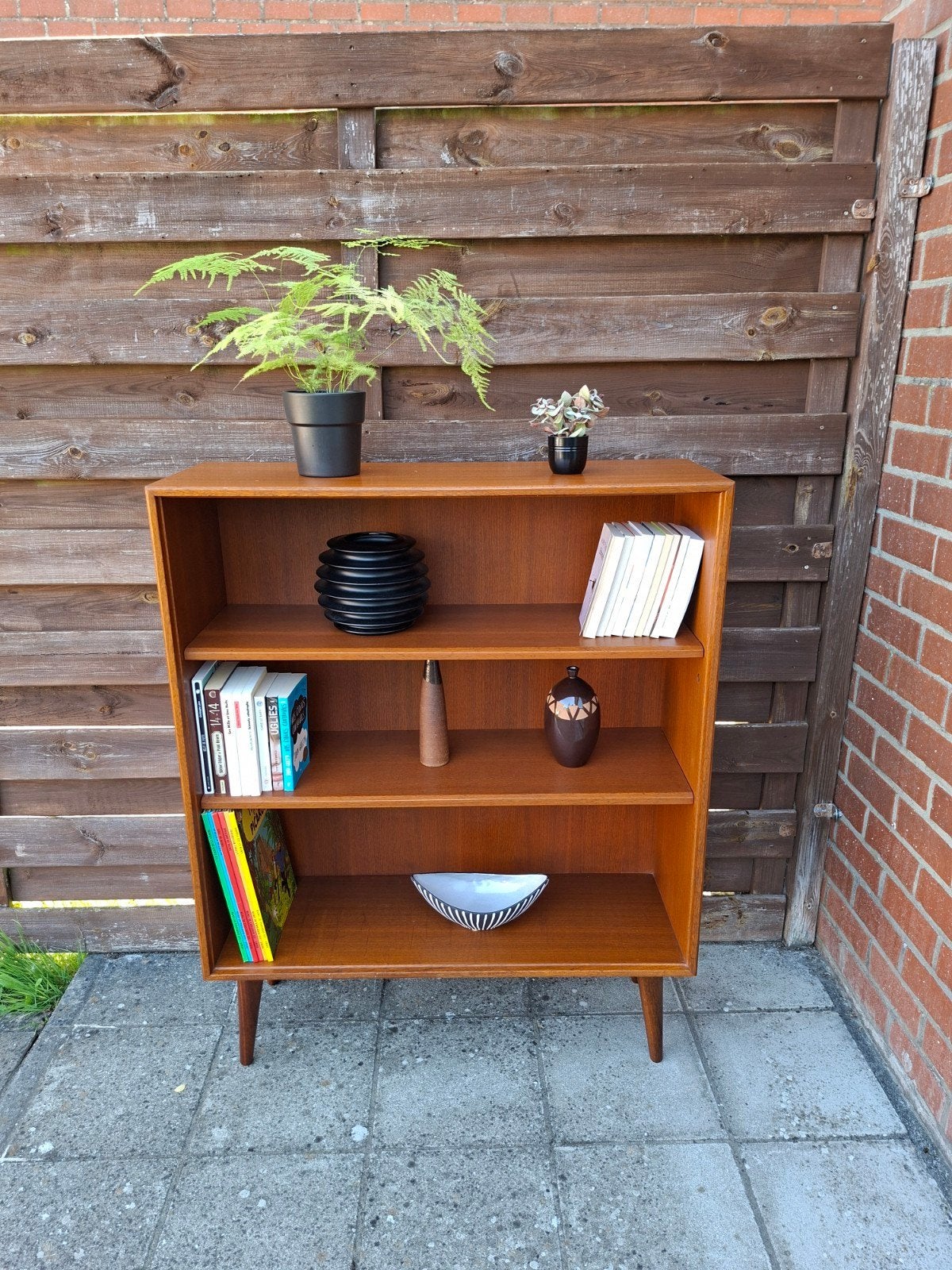 meuble bibliothèque scandinave vintage, Enlèvement, Teck