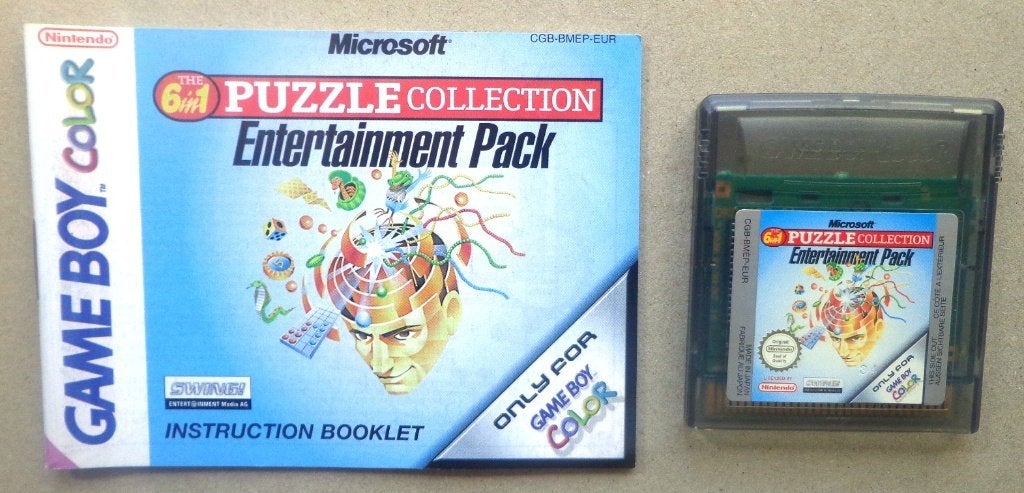 Puzzle Collection Entertainment Pack voor de Gameboy +boekje, Games en Spelcomputers, Games | Nintendo Game Boy, Ophalen of Verzenden