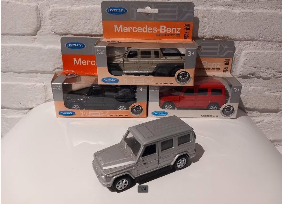 4x Mercedes G-klasse Oldtimer schaalmodellen, nieuw, Ophalen, Nieuw, Auto