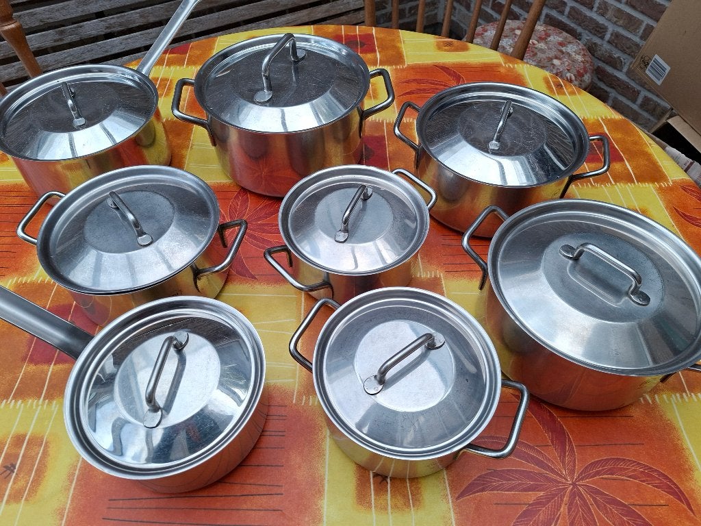 Kookpotten inox merk Sitram, Inox, Enlèvement, Utilisé, Avec couvercle