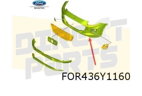 Ford Puma (1/20-) voorbumper (Bij PDC) (te spuiten) Originee, Neuf, -, Ford, -