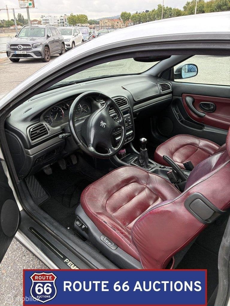 Peugeot 406 Coupé V6 Pack | 1998 | Route 66 Auctions, Auto's, Zwart, Bedrijf, Handgeschakeld, Overige carrosserie
