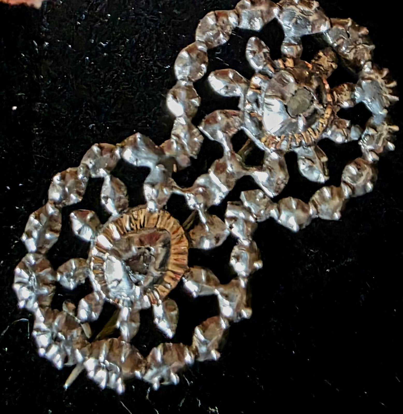 Antieke zilver/goud broche met diamanten, Bijoux, Sacs & Beauté, Enlèvement ou Envoi, Or, Or