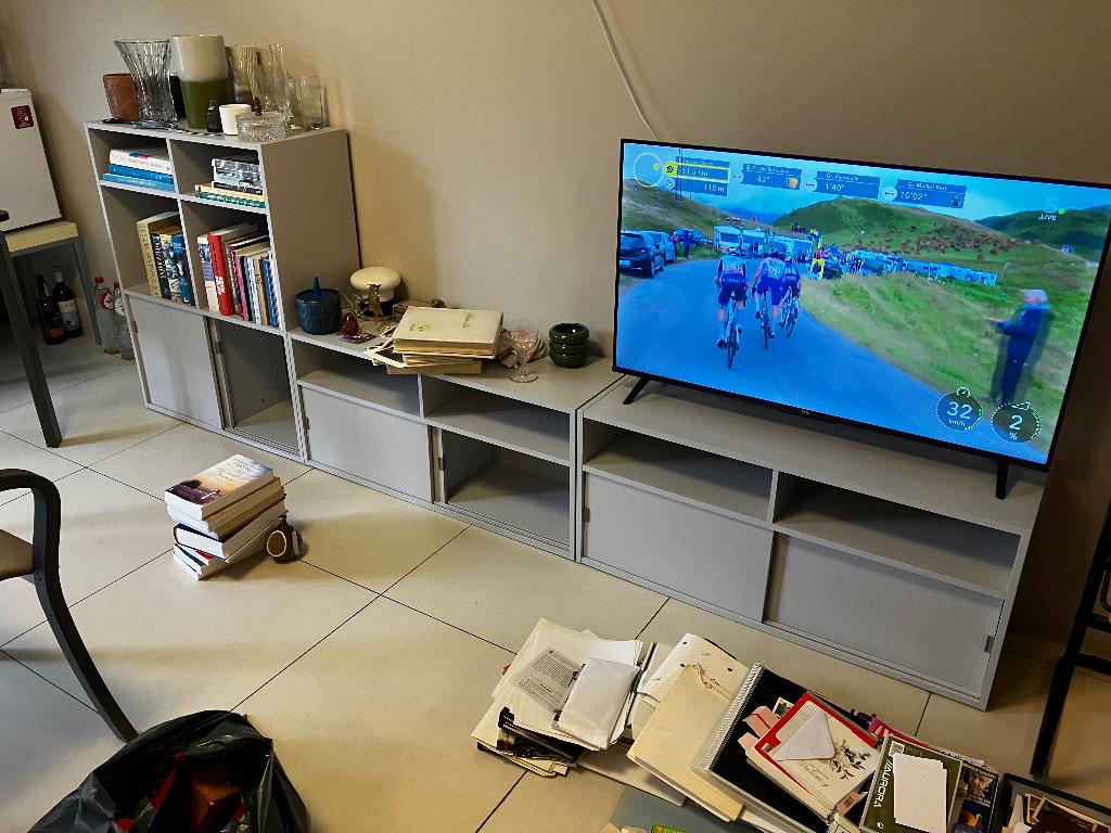 Wandmeubel/tv meubel ikea spikmed, Ophalen, Zo goed als nieuw, Overige houtsoorten