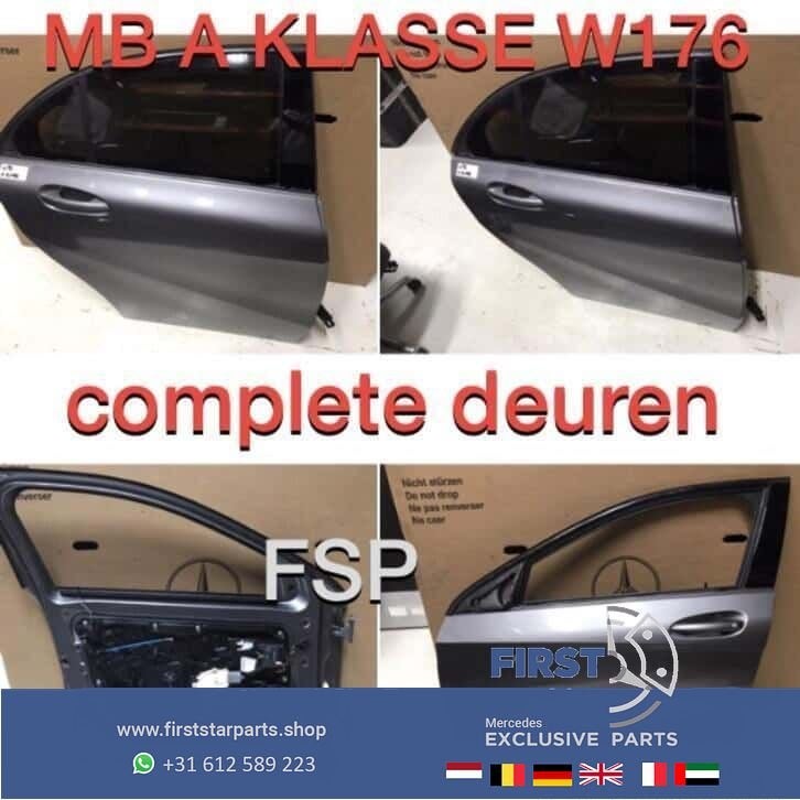 W176 deur links rechts voor achter Mercedes A Klasse grijs, Auto-onderdelen, Gebruikt, -, Deur, Ophalen of Verzenden