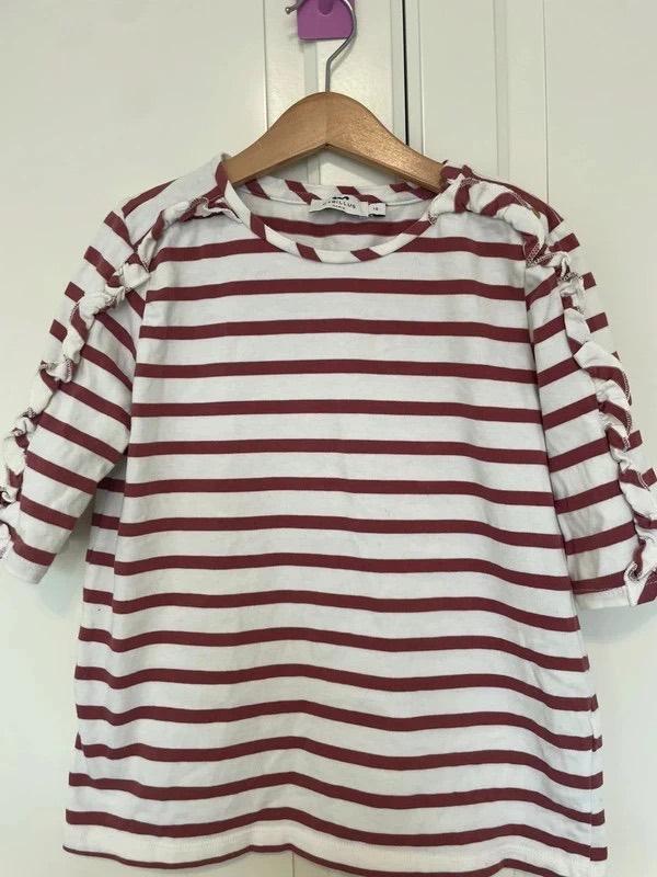 T-shirt Cyrillus, fille, marinière,  12 ans, Enfants & Bébés, Enlèvement ou Envoi, Fille