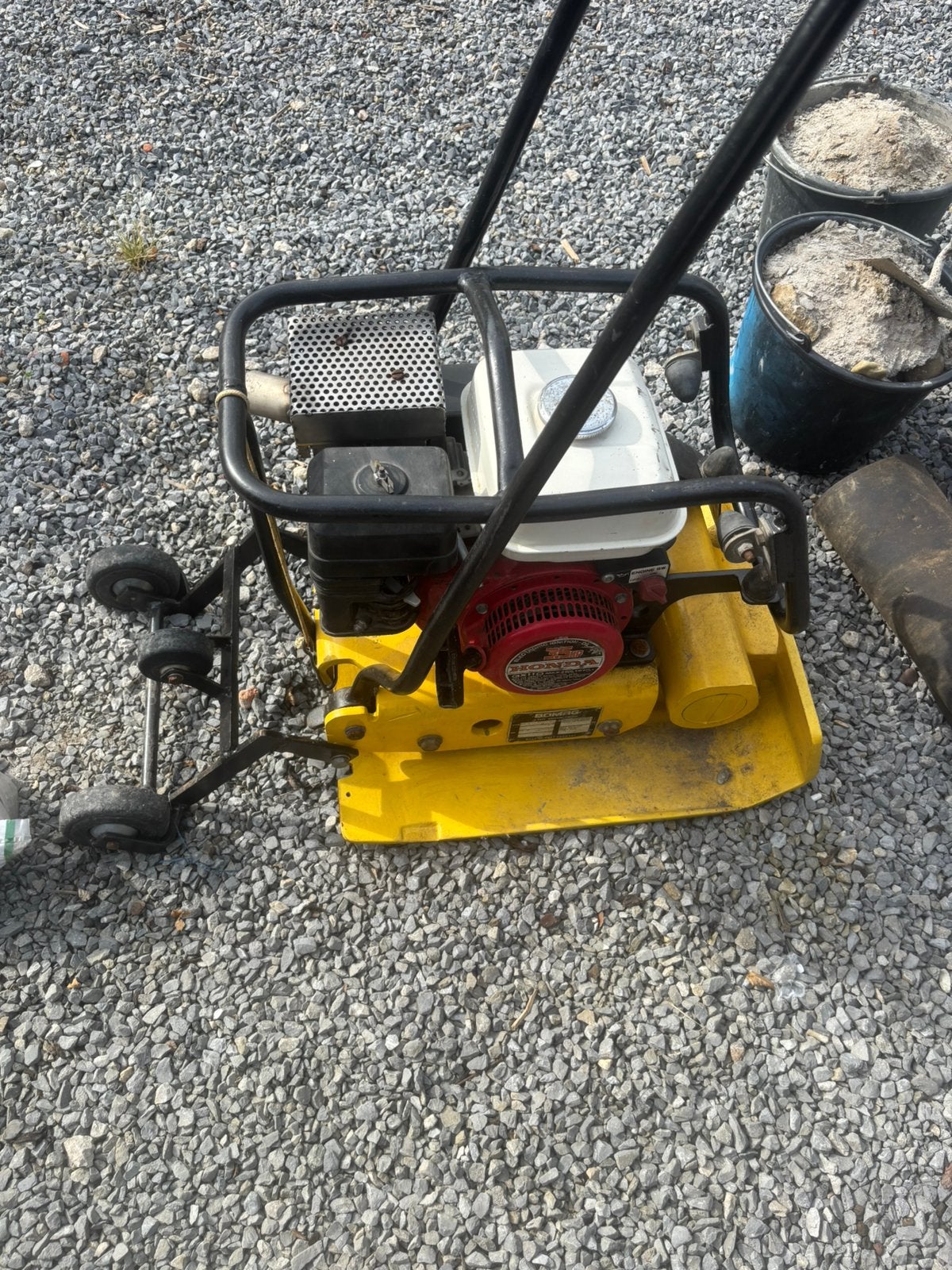 Bomag drilplaat, Jardin & Terrasse, Outils à main, Enlèvement, Utilisé, Autres types
