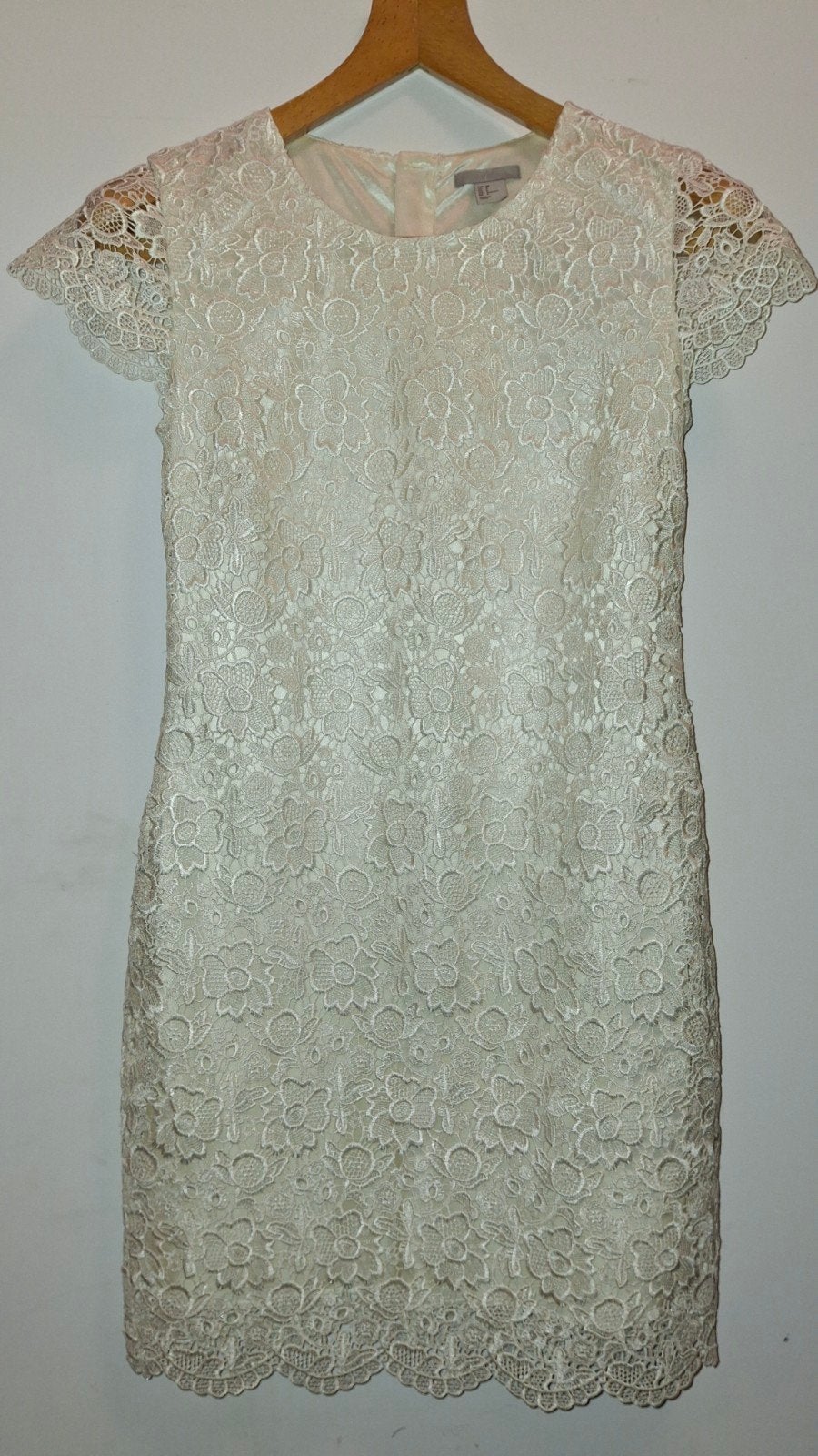 Jurk kant, Kleding | Dames, H&M, Beige, Zo goed als nieuw, Ophalen