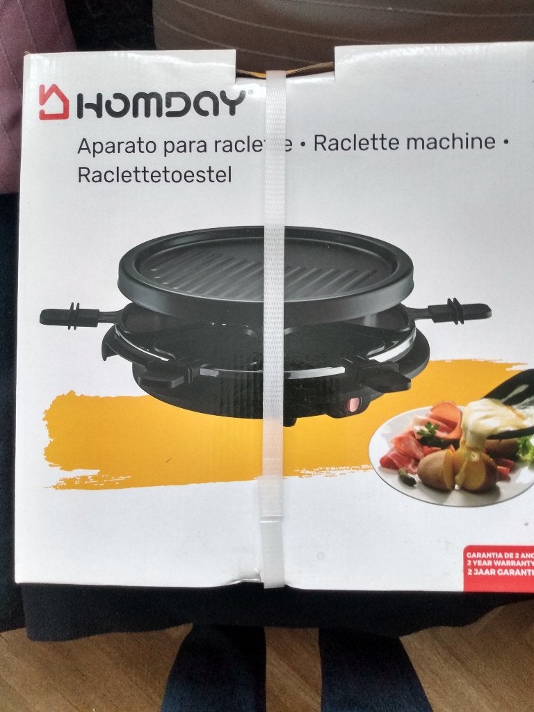 Appareil raclette Homday neuf, Enlèvement, Neuf