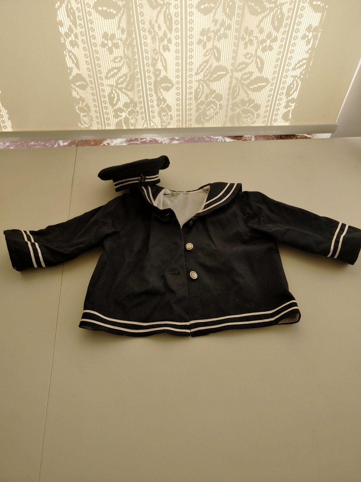 Vêtements anciens pour vieil ours ou poupée, Enlèvement ou Envoi, Garçon ou Fille, Manteau