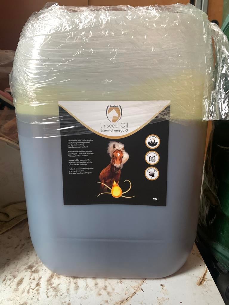 Lineseed oil lijnzaadolie paard, Ophalen, Zo goed als nieuw