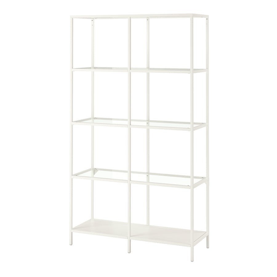 IKEA VITTSJÖ stellingkast in wit met glazen legplanken.
Bred, Antiek en Kunst, Ophalen