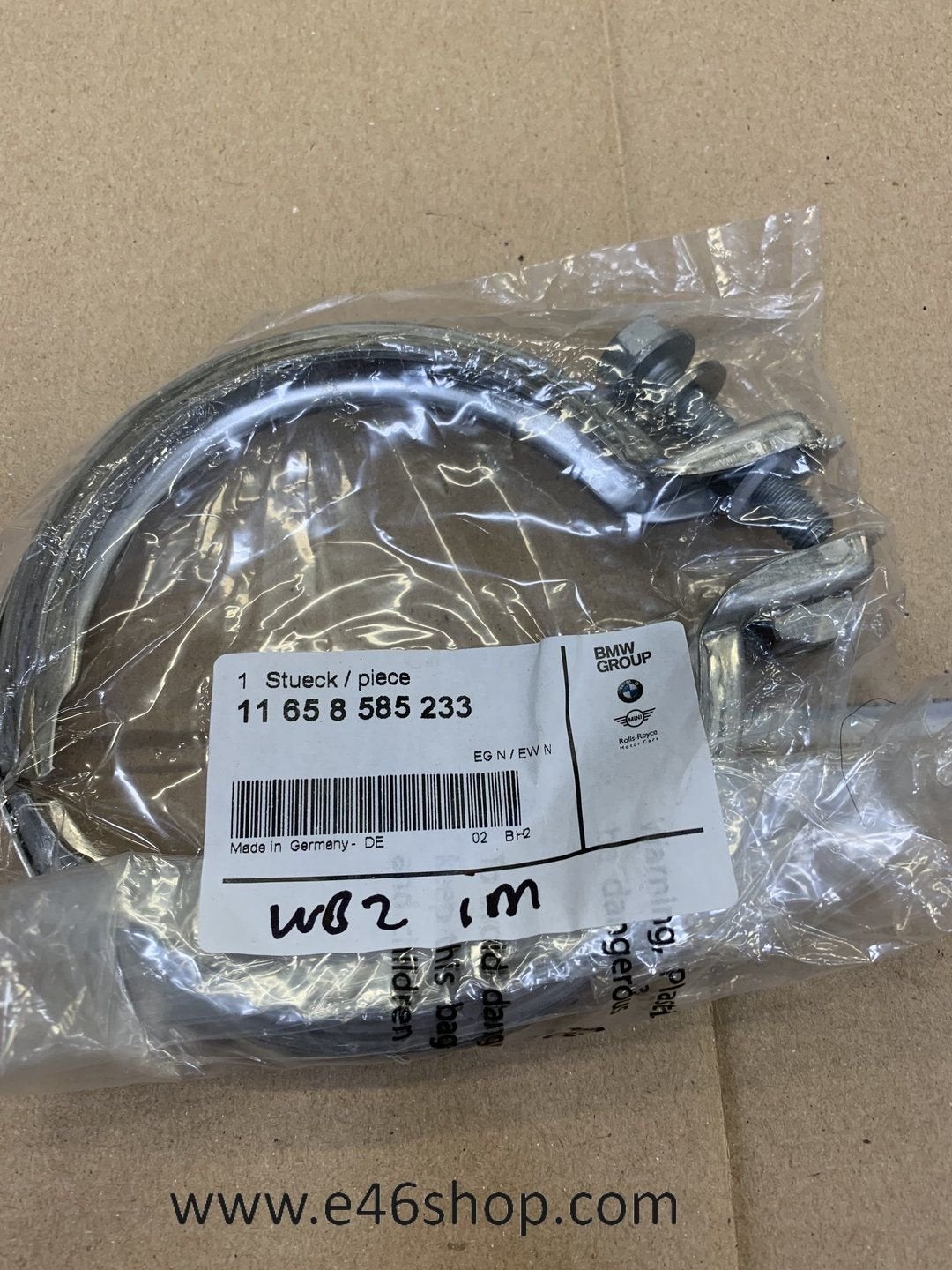 ROETFILTERKLEM BMW OE 11658585233, Neuf, -, -, Enlèvement ou Envoi