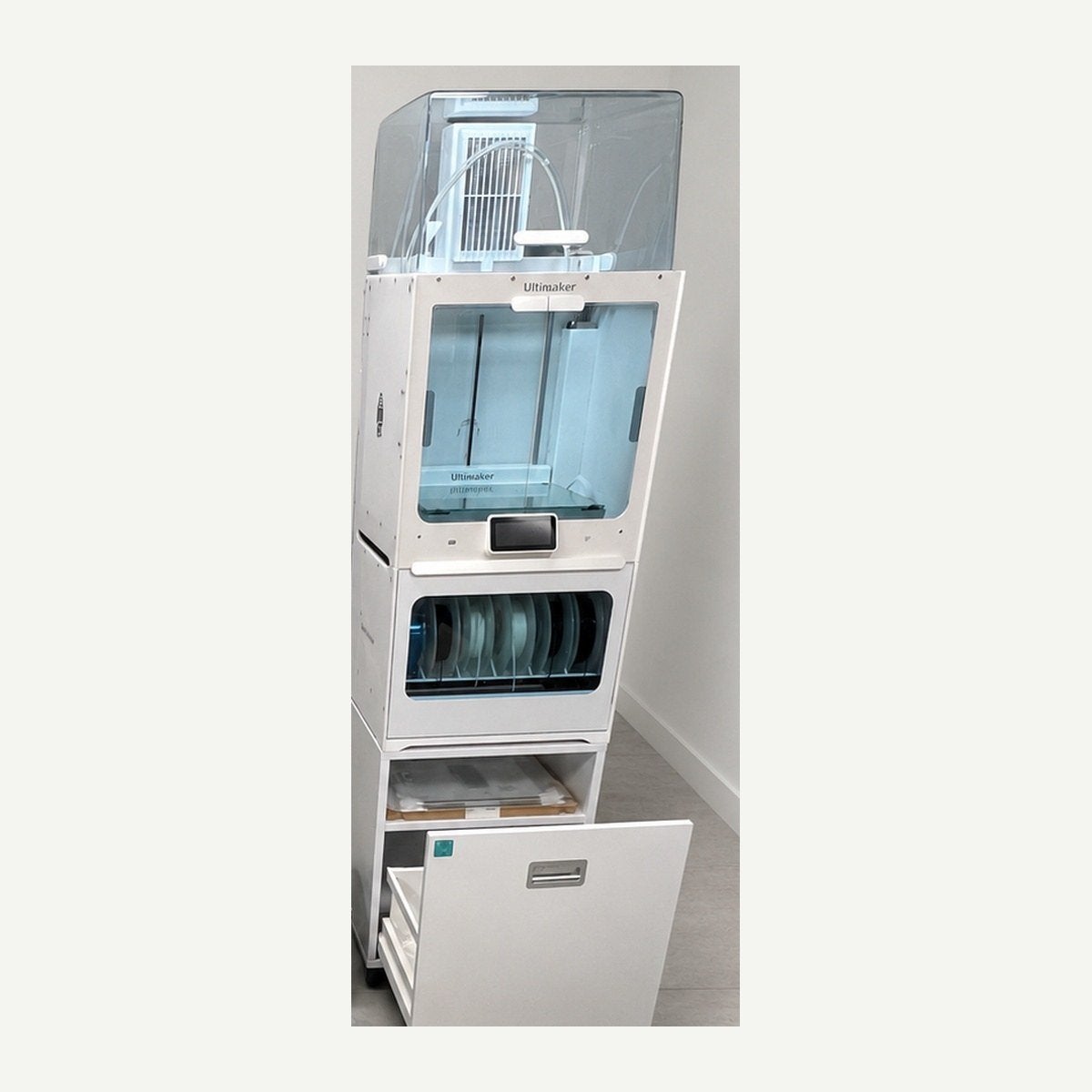 Ultimaker S5 Pro Bundle + Material Station + 3D Solex ruby, Computers en Software, Ophalen, Gebruikt
