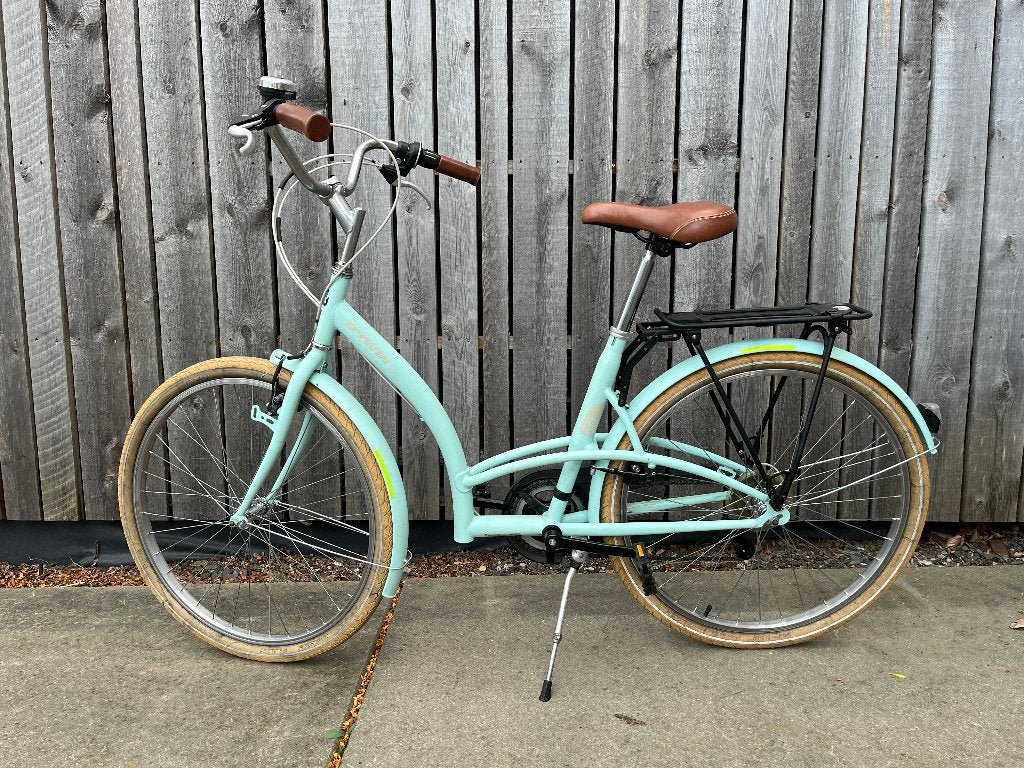 meisjesfiets, 26 inch, Fietsen en Brommers, Fietsen | Meisjes, Gebruikt, Velgrem, Btwin Decathlon, Handrem