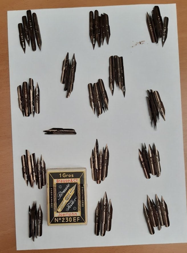 Vintage teken- en kalligrafiepennen  enz....., Ophalen