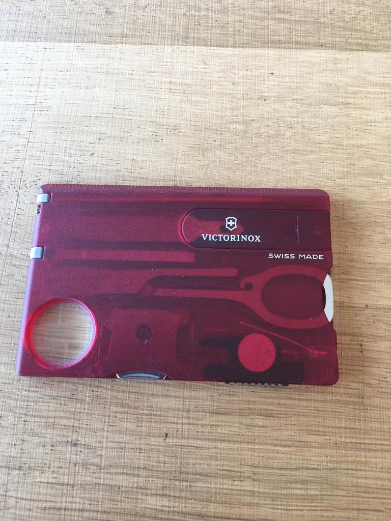 Victorinox Swisscard met lampje, Caravans en Kamperen, Ophalen of Verzenden