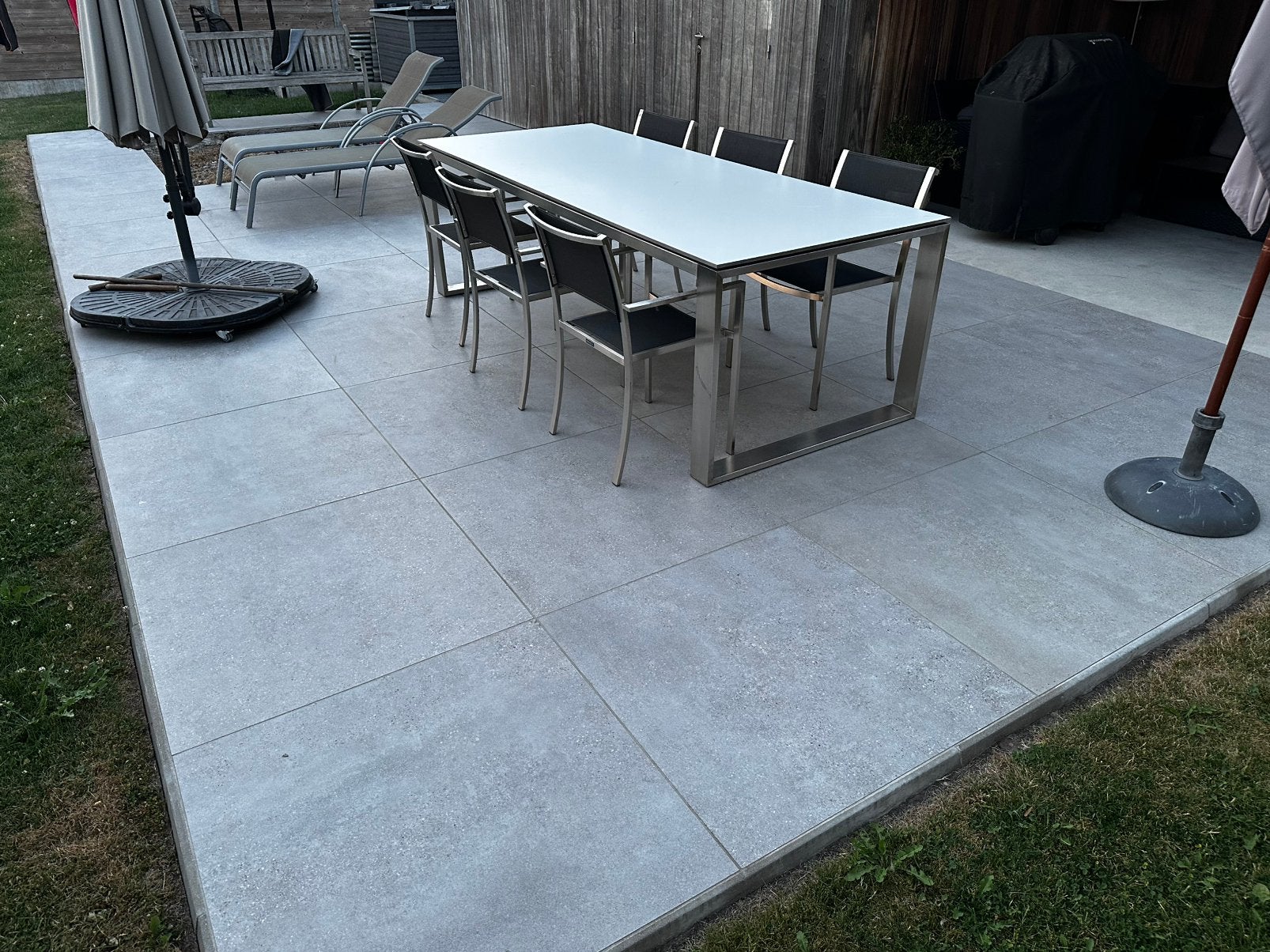 Keramische terrastegel 90x90x1,8cm, Neuf, Tuiles de terrasse, Céramique, Enlèvement