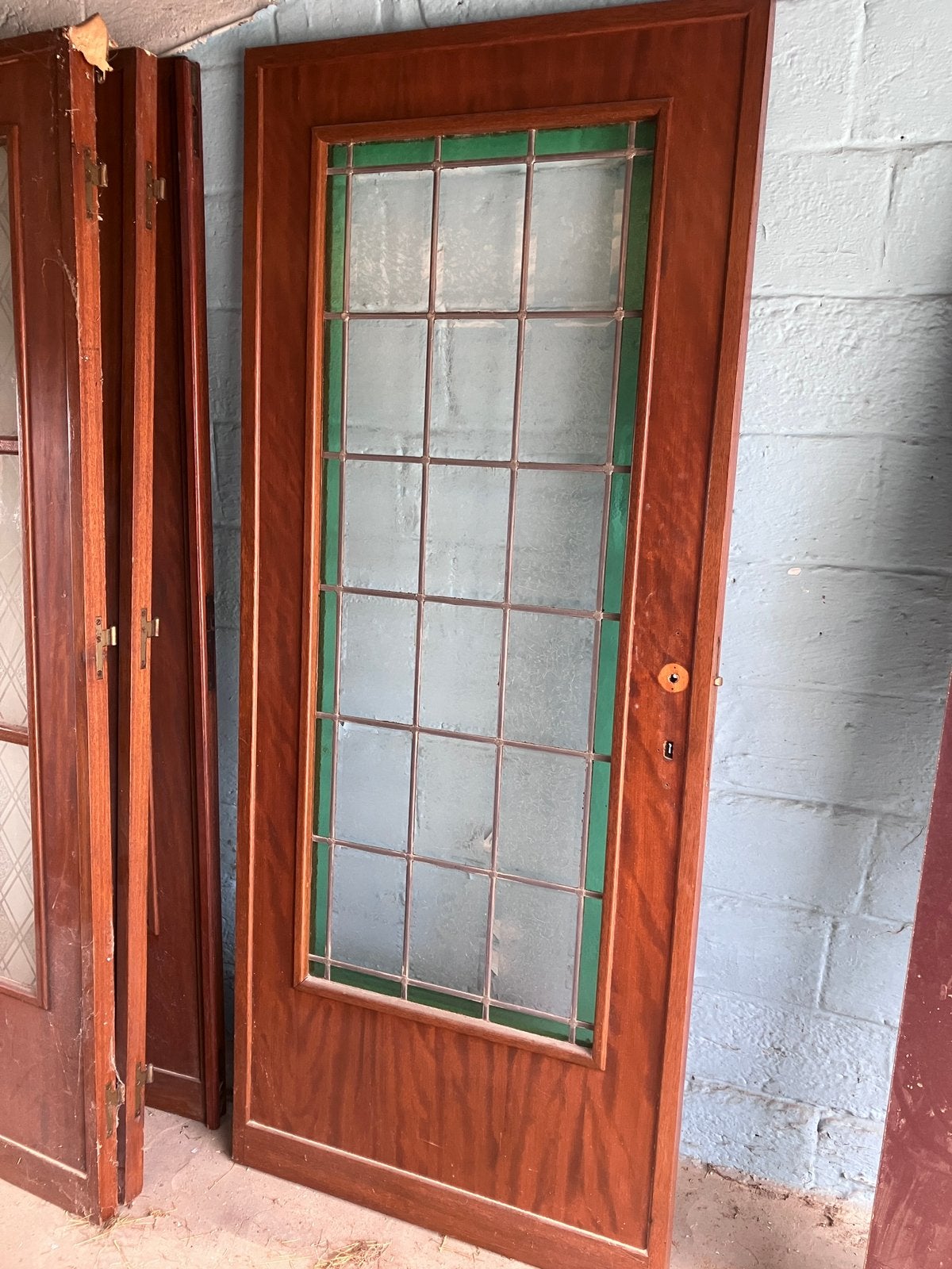 Deur met glas, Doe-het-zelf en Bouw, Ophalen, Gebruikt