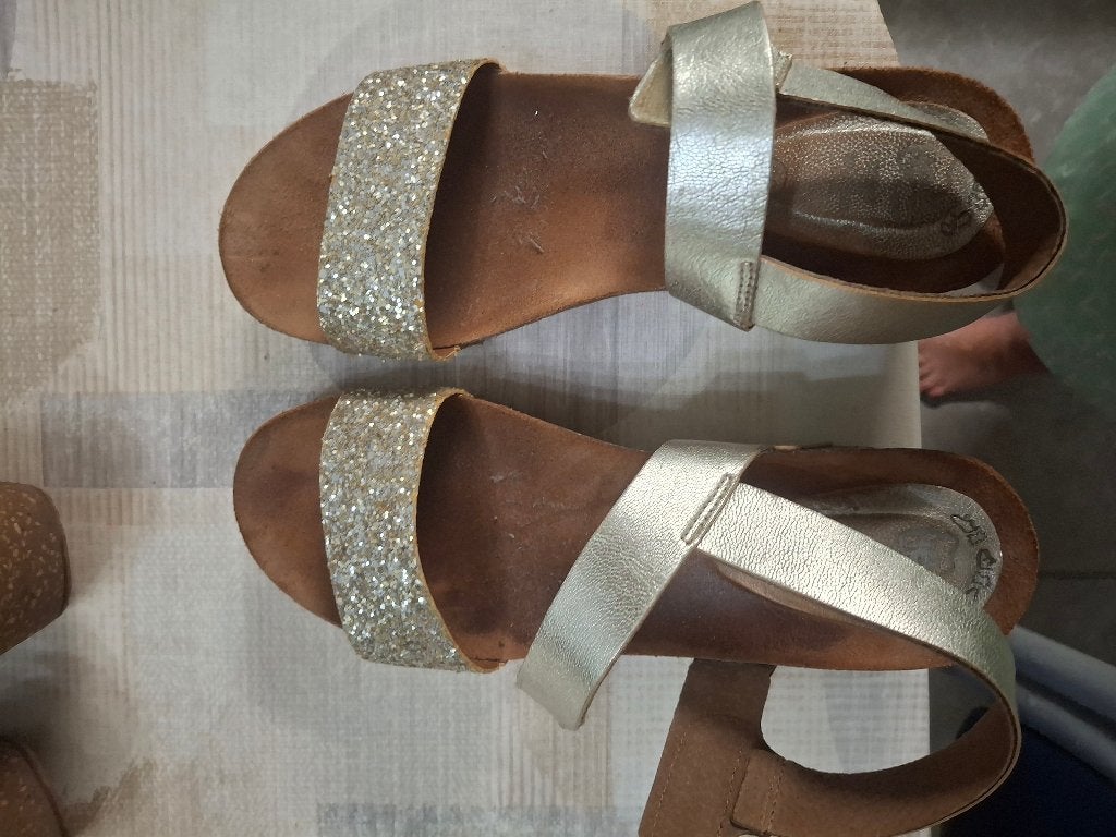 Sandalen met sleehak, Kleding | Dames, Ophalen, Zo goed als nieuw, Sandalen of Muiltjes
