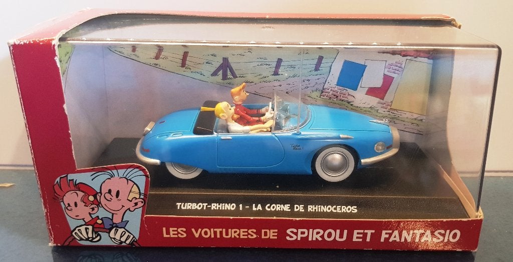 Spirou et noix de crabe, « Turbot-Rhino 1 », Envoi, Gaston ou Spirou, Neuf, Statue ou Figurine