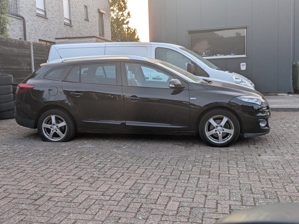 Renault megane, Auto's, Leder en Stof, Zwart, 5 deurs, Particulier