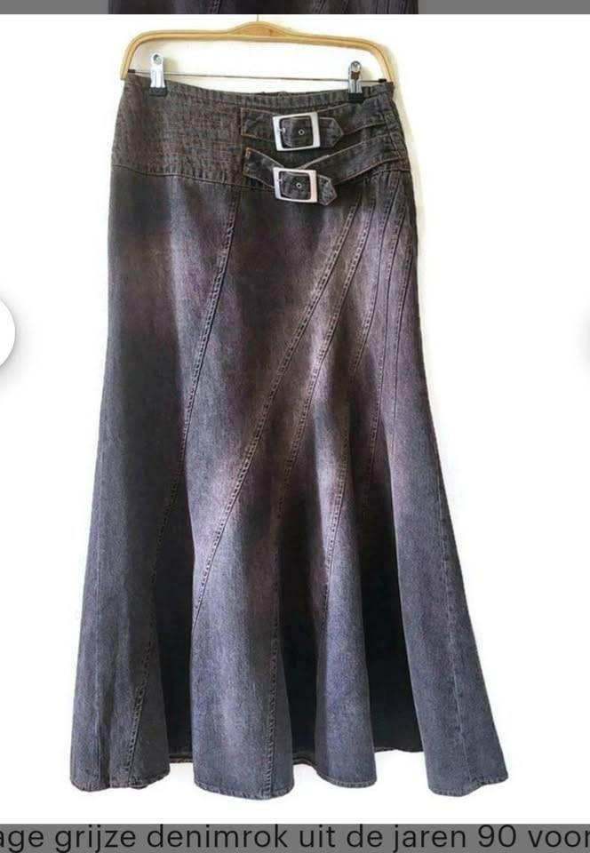 Jeansrok Maxi Lengte, mt 38/40, nieuw, Maat 38/40 (M), Bruin, Nieuw, Ophalen of Verzenden