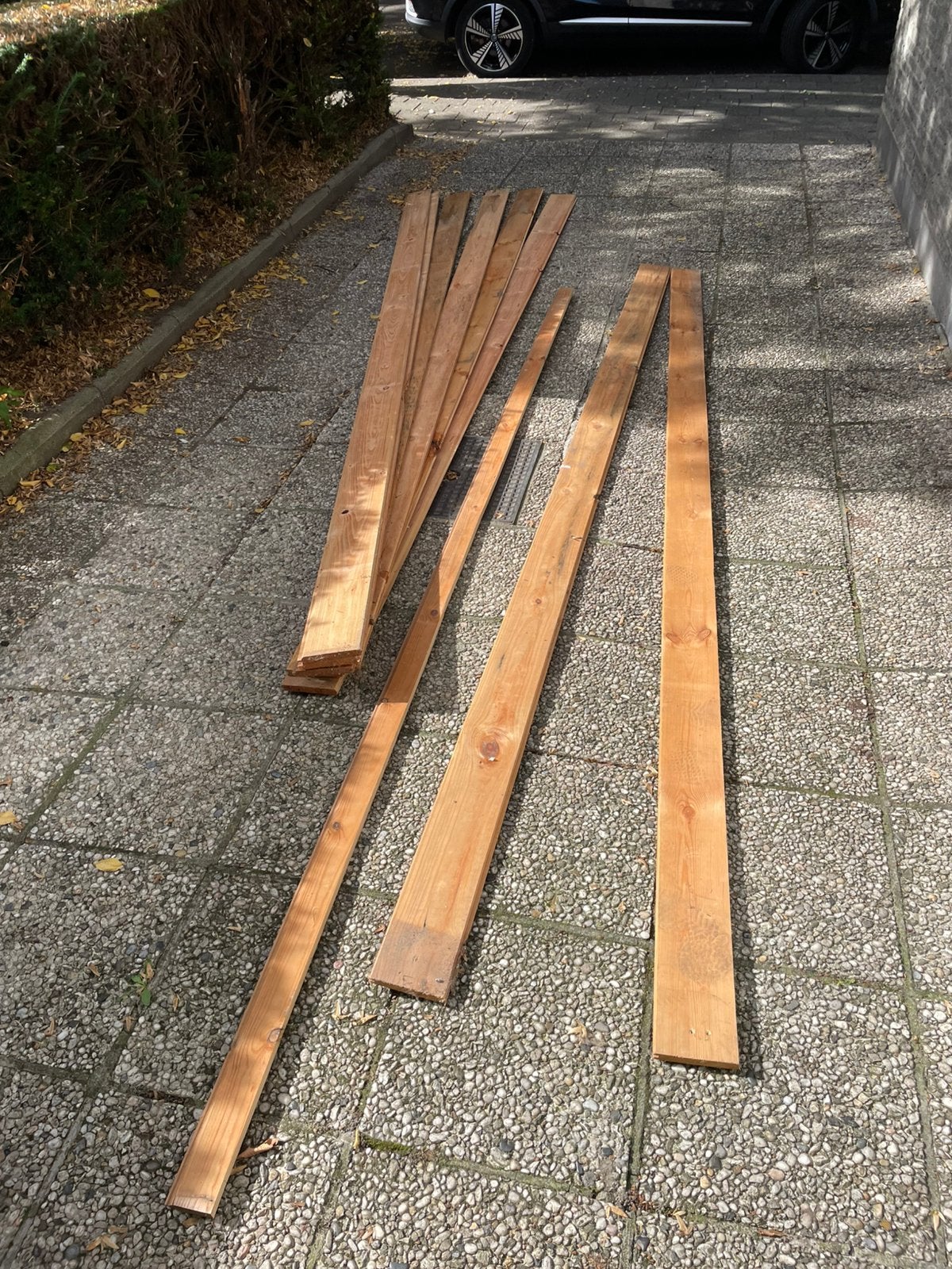 Douglas tussenschotten, Tuin en Terras, Ophalen, Gebruikt