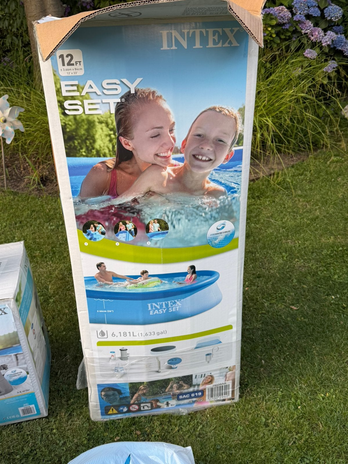 INTEX zwembad 3,66m x 84cm incl pomp en verwarmingsmatten, Tuin en Terras, Zwembaden, Ophalen, Gebruikt, 200 tot 300 cm, Opblaaszwembad