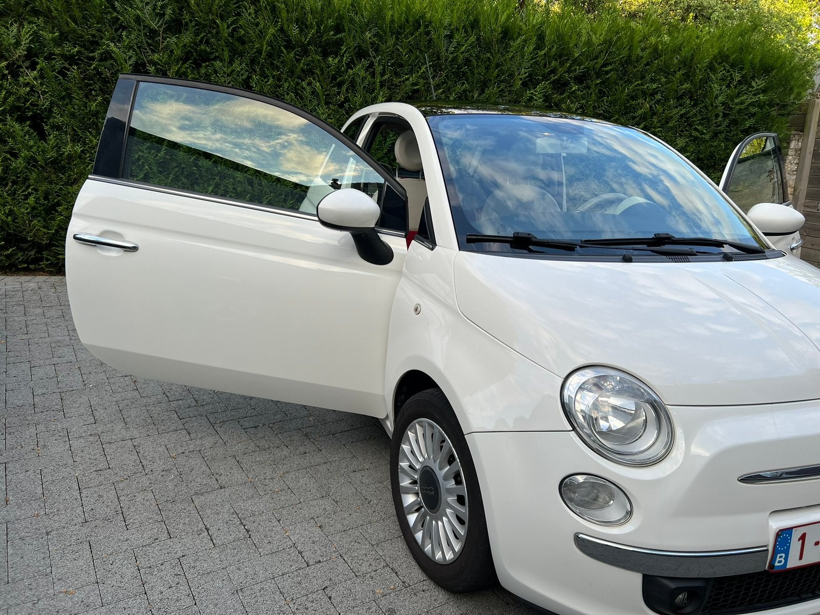 FIAT 500, Auto's, Euro 5, Stof, Wit, Overige kleuren