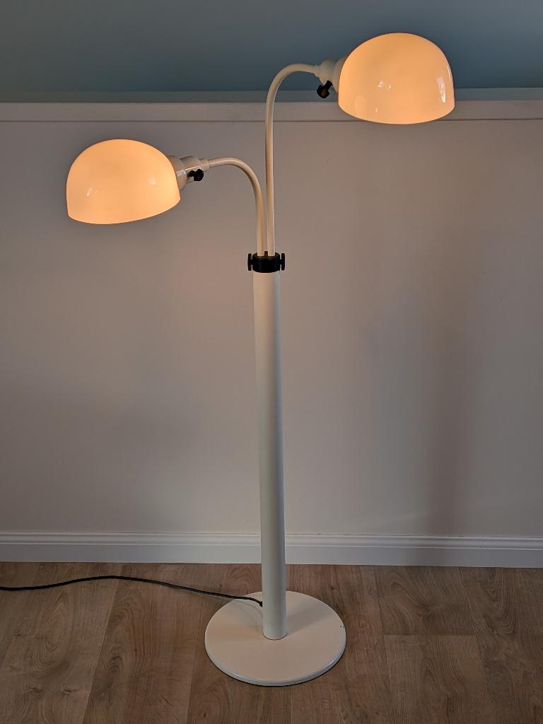 Vintage vloerlamp Space Age dubbele mushroom Dutch design, Huis en Inrichting, Lampen | Vloerlampen, Ophalen, Zo goed als nieuw