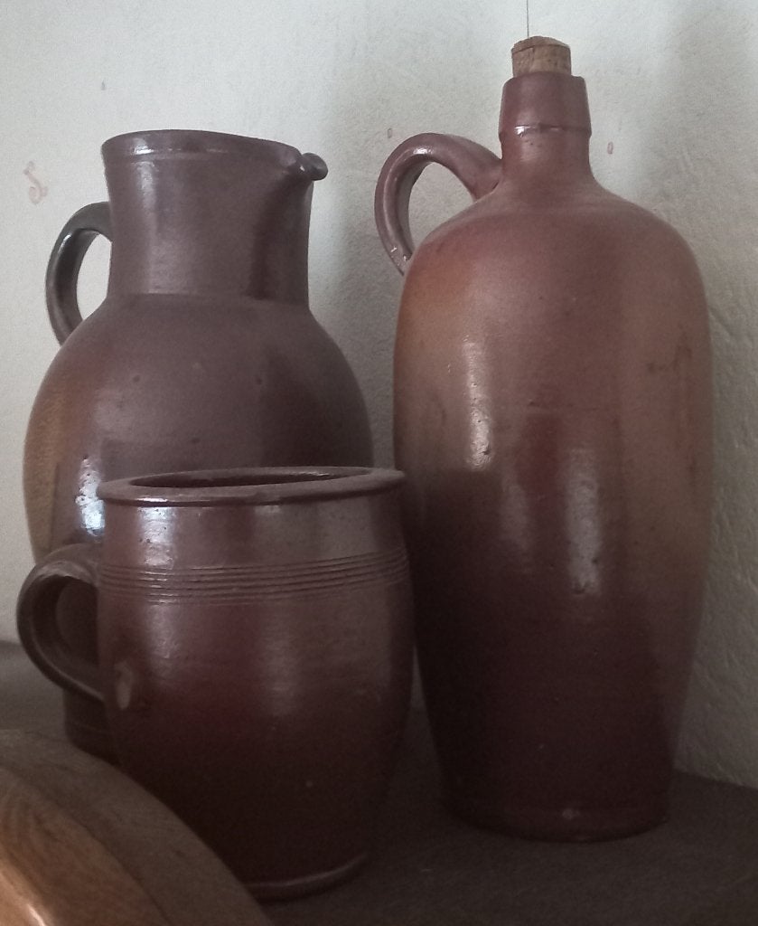 Cruches et pots en grès brun, Antiquités & Art, Enlèvement
