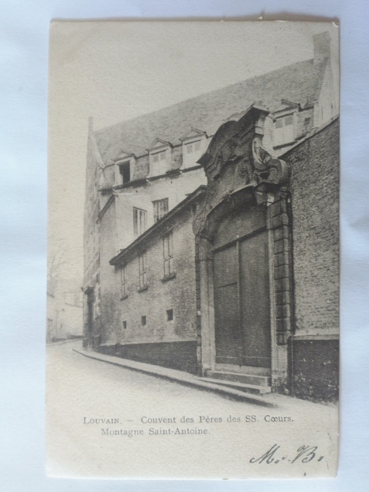 LEUVEN 1904 LOUVAIN COUVENT DES PERES SS COEURS MONTAGNE ST, Verzamelen, Ophalen of Verzenden, Voor 1920, Gelopen, Vlaams-Brabant