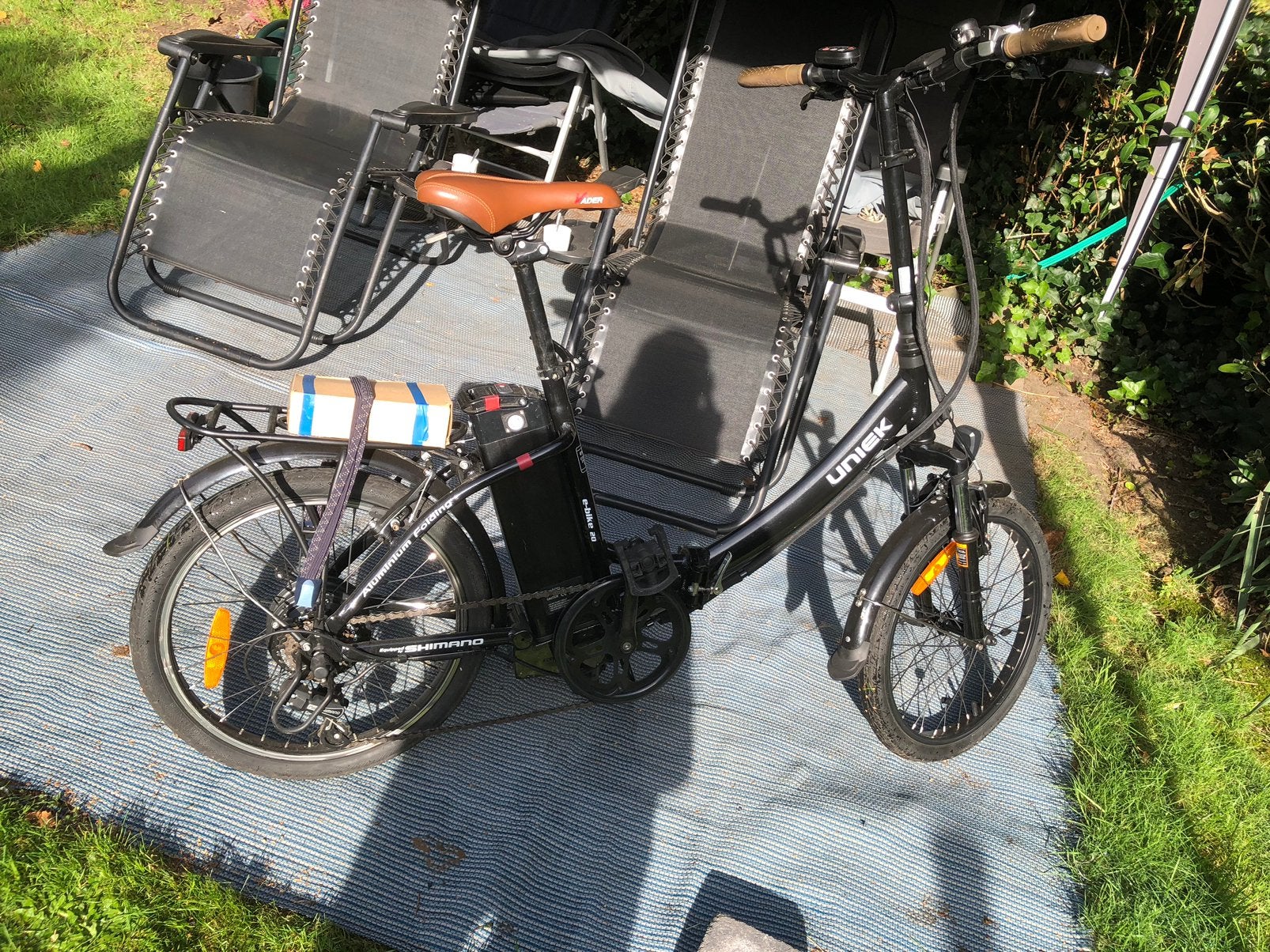 Electrische vouwfiets merk uniek, Enlèvement, Comme neuf, Vitesses