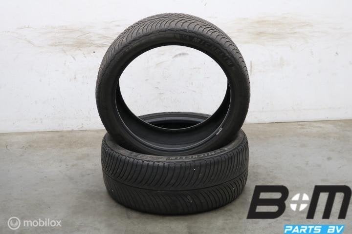 2 x 2554020 101V Michelin Pilot Alpin 5 met 4mm 255 40 20, Gebruikt, 255 mm, Winterbanden, Band(en)