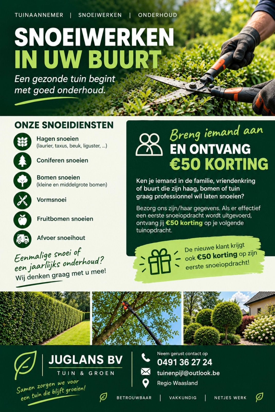 Tuinman, Enlèvement