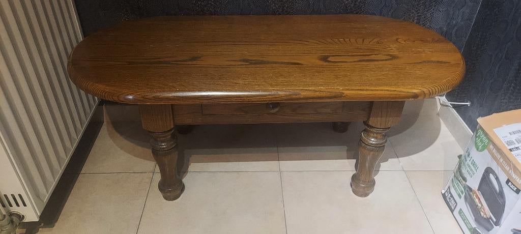 Table de salon, Maison & Meubles, 100 à 150 cm, Rustique fermette, Enlèvement, Utilisé