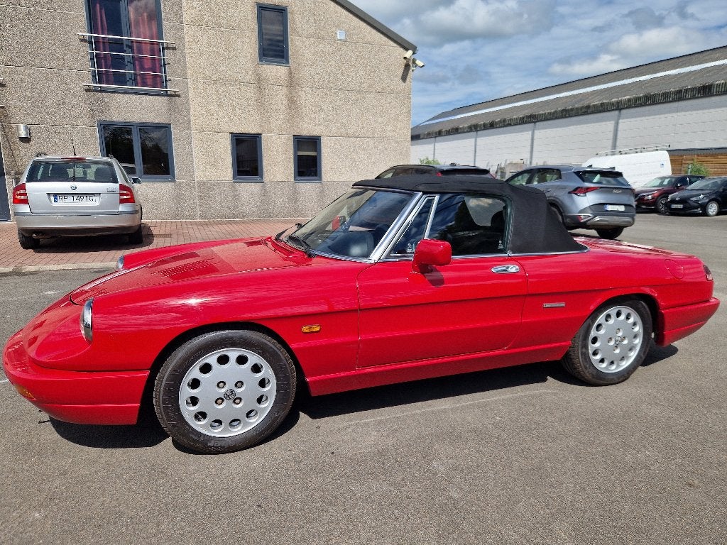 1992 Alfa Romeo 2,0i Spider, 155, HARDTOP, CUIR, Achat, Entreprise, Boîte manuelle, Noir