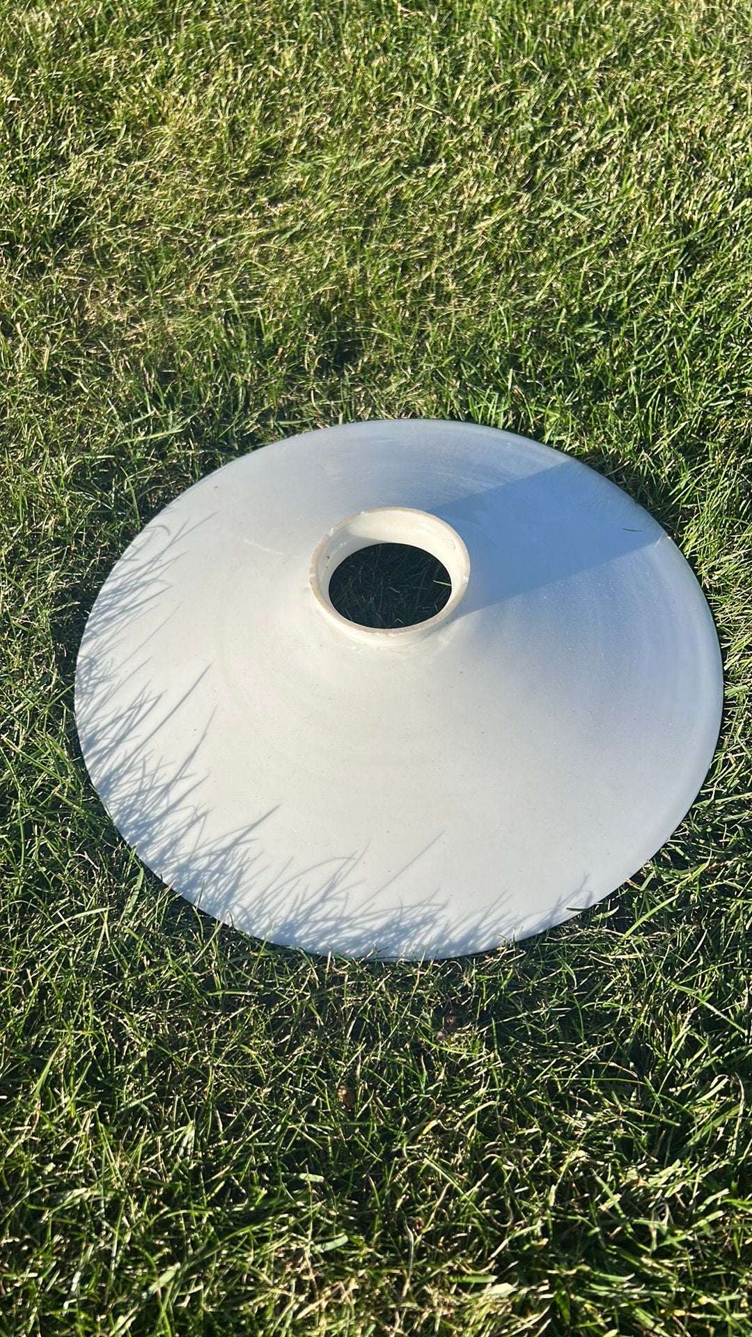 Vintage verlichting. Schijf 25 cm diameter, Antiek en Kunst, Ophalen of Verzenden