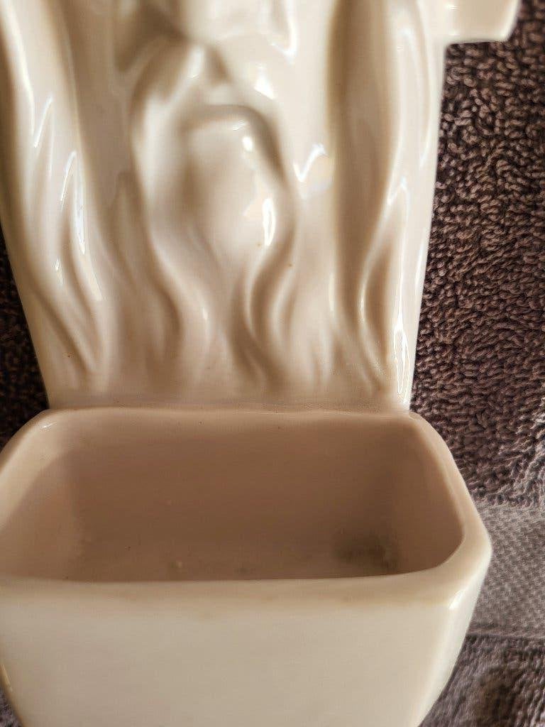 2 bols à eau bénite vintage en porcelaine, Enlèvement ou Envoi