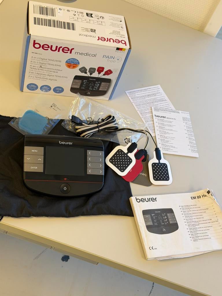 Beurer EM 89 Heat TENS EMS trainer 4-in-1 digitaal Als nieuw, Ophalen of Verzenden, Zo goed als nieuw