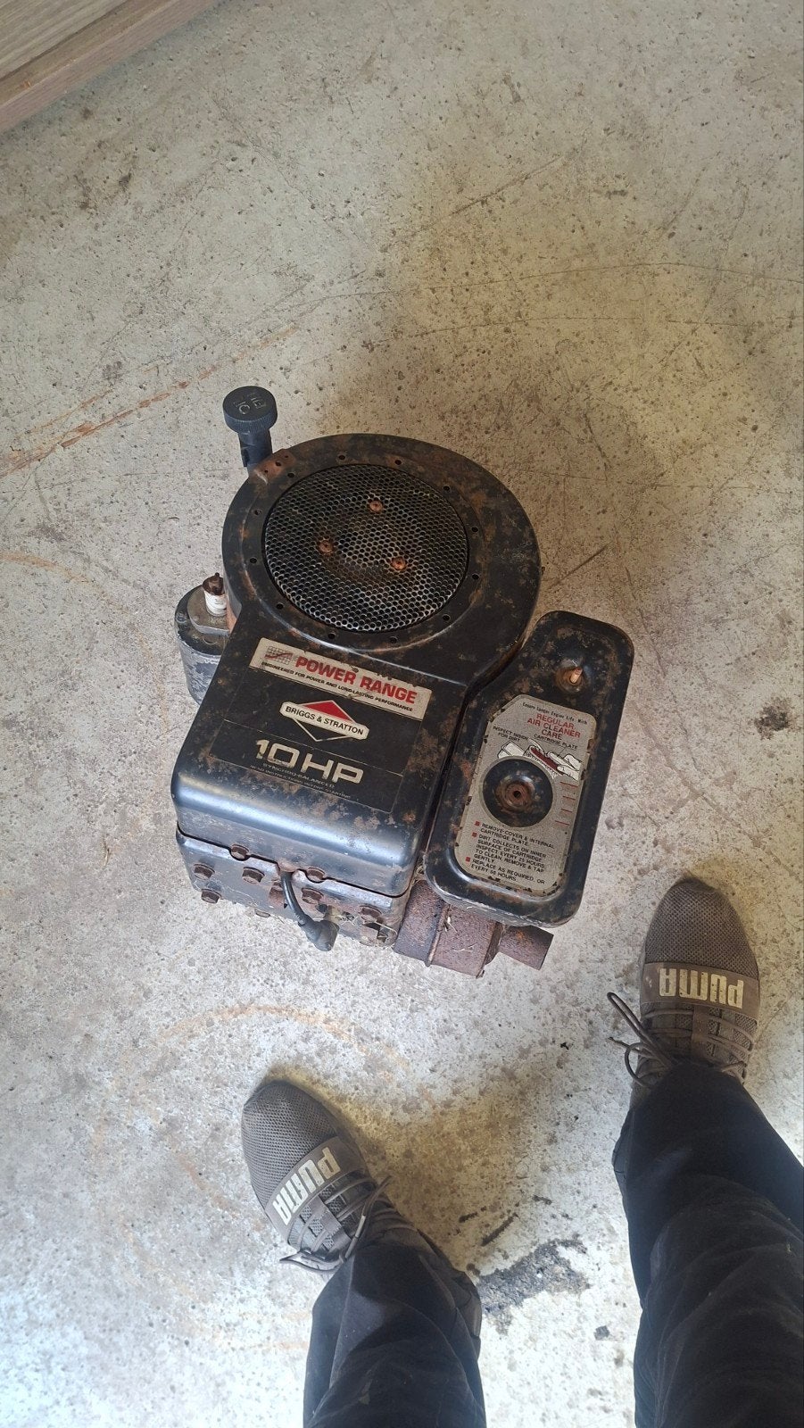 Moteur briggs 10 cv, Ophalen