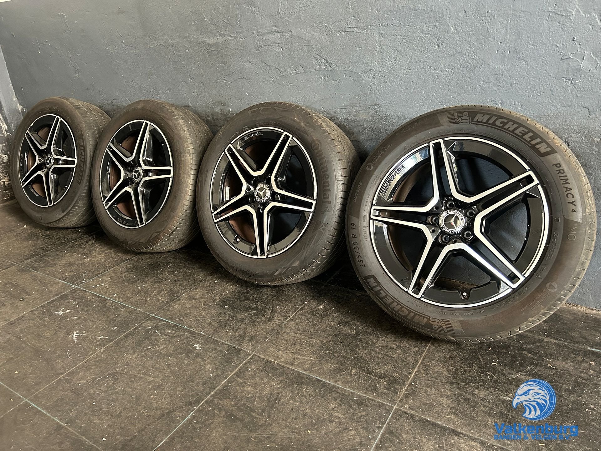 6-7mm! Originele Mercedes GLC W254 X254 C254 19 inch zwarte, Pneus et Jantes, Véhicule de tourisme, Pneus été, -