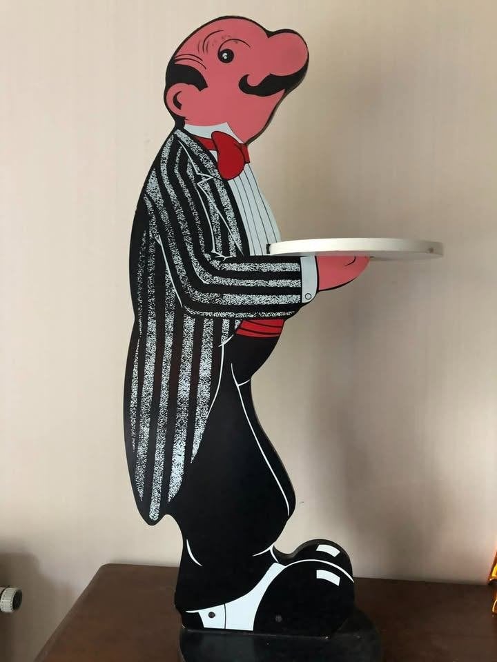Vintage Retro Butler met dienblad, Enlèvement