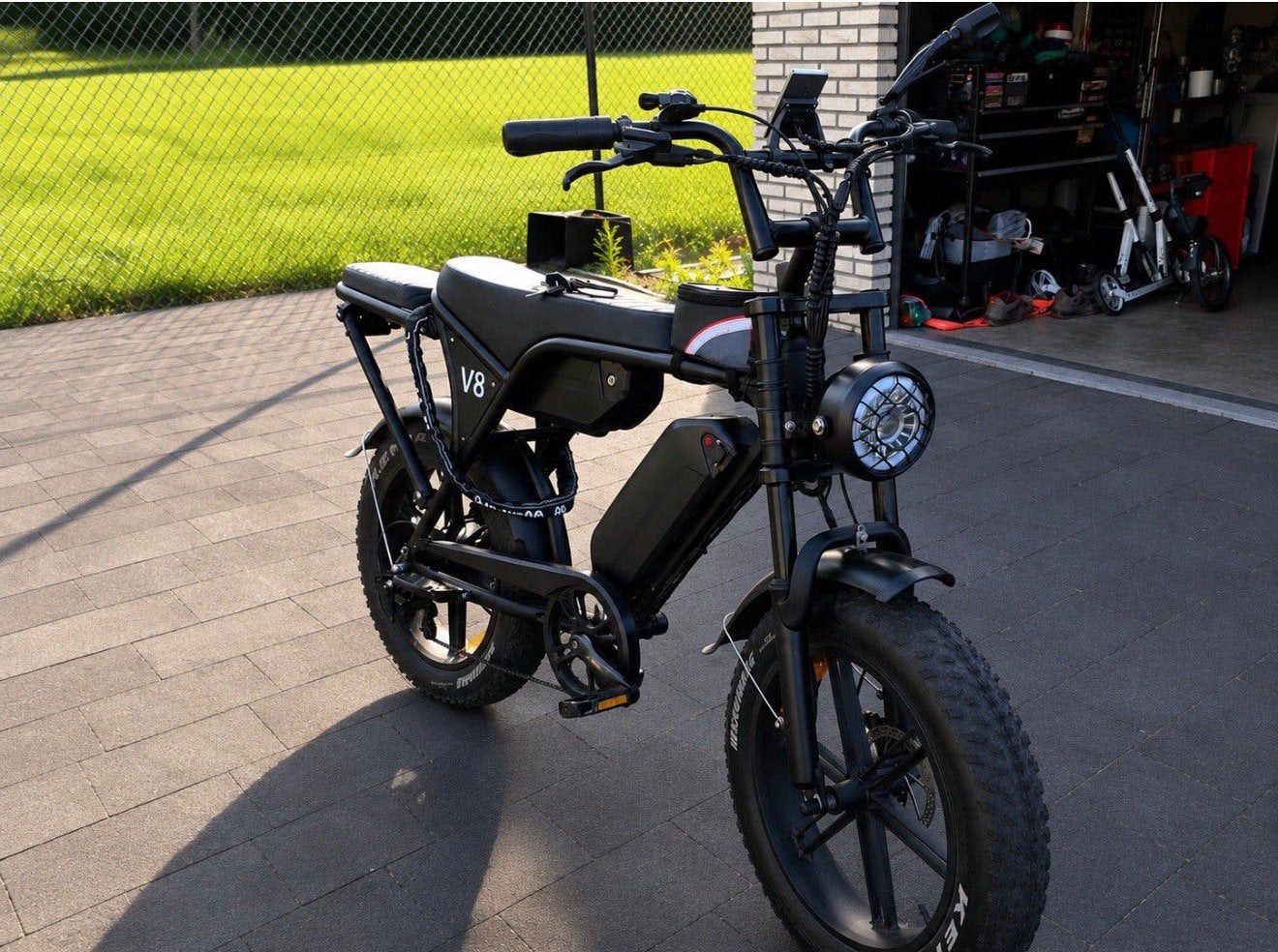Elektrische fiets - Fatbike v8 dubbele accu, Ophalen, Zo goed als nieuw
